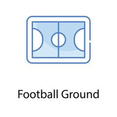 Football Ground icon. Suitable for Web Page, Mobile App, UI, UX and GUI design.