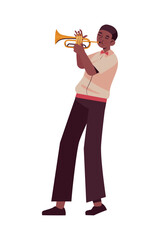 musician man with trumpet