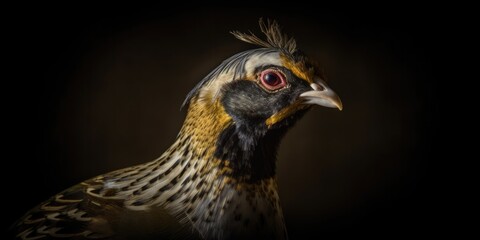 Close up of a pheasant, Generative AI