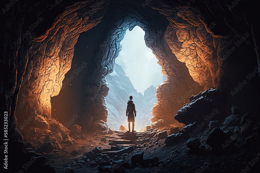 Poster secrets of the unknowns: the hidden cave generative ai