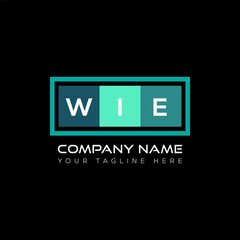 WIE letter logo creative design. WIE unique design.
 - obrazy, fototapety, plakaty