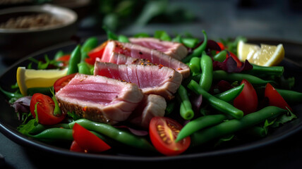 Tasty Tuna and Garden Veggies Plate