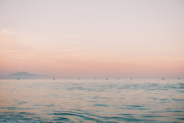 Fototapeta na wymiar California Beach Sunset