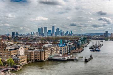 Fototapeta premium River Thames and city skyline of London, England, UK