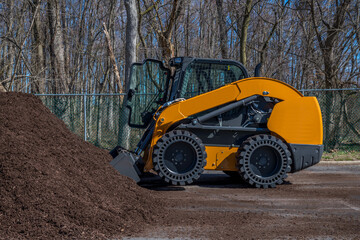 compact track loader mulch bio woods raw tractor