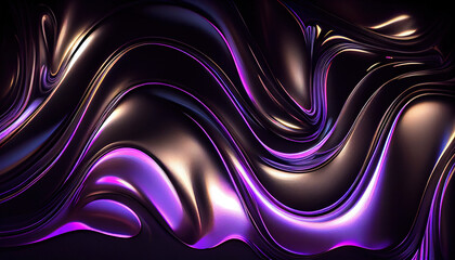 Purple blue texture  fabric silk panorama background with beautiful soft blur pattern natural. - Generative AI