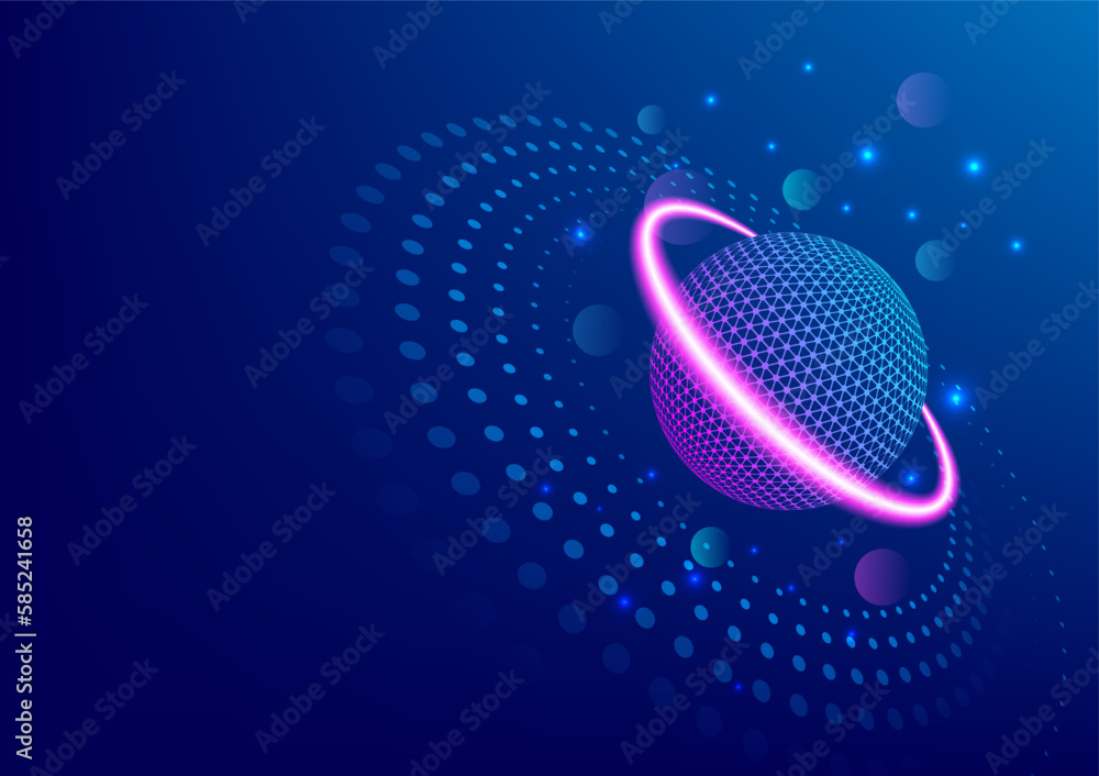 Poster global network, global business and ai technology gpt. future world tech. cyber world. save world. b