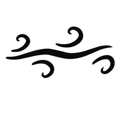 Wind air vector icon