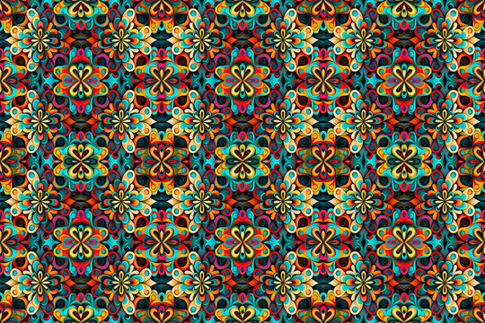 Colorful wallpaper seamless pattern