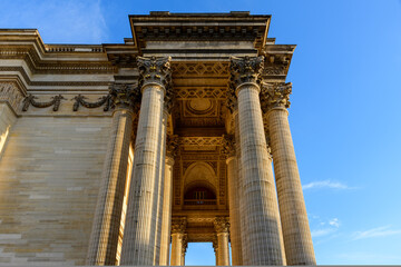 The Pantheon , in Europe, in France, in Ile de France, in Paris, in summer, on a sunny day.