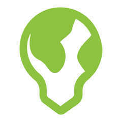 energy light bulb icon vector