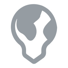 energy light bulb icon vector