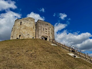York castle on a sunny day