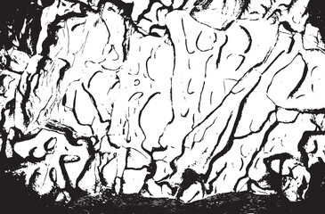 Rustic grunge texture with grain and stains. Abstract noise background. PNG graphic illustration with transparent background.