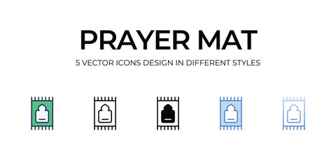Prayer Mat icon. Suitable for Web Page, Mobile App, UI, UX and GUI design.