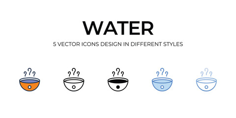 Water icon. Suitable for Web Page, Mobile App, UI, UX and GUI design.