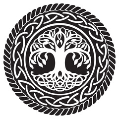 Tree of Life , Yggdrasil vector	
