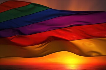 Naklejka premium LGBT Rainbow Background. LGBTQ Gay Pride Rainbow Flag Background Generative AI