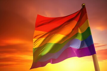 LGBT Rainbow Background. LGBTQ Gay Pride Rainbow Flag Background Generative AI