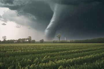 Tornado Over Field generative Ai