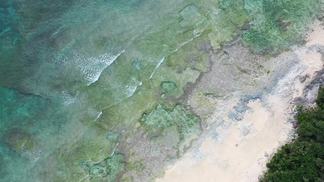Aerial photography of the spectacular coastline with a drone