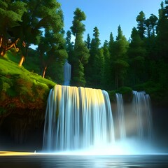 Waterfall, River e nature