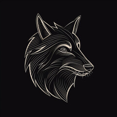 Obraz premium wolf head vector