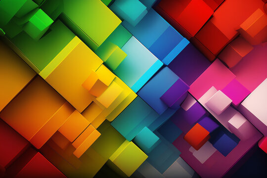 Abstract background with the representative colors of the LGBT community.