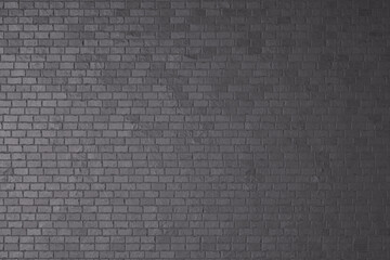 Seamless pattern of black Brick Wall Background Texture 3D Render.for interior design vintage dark tone.
