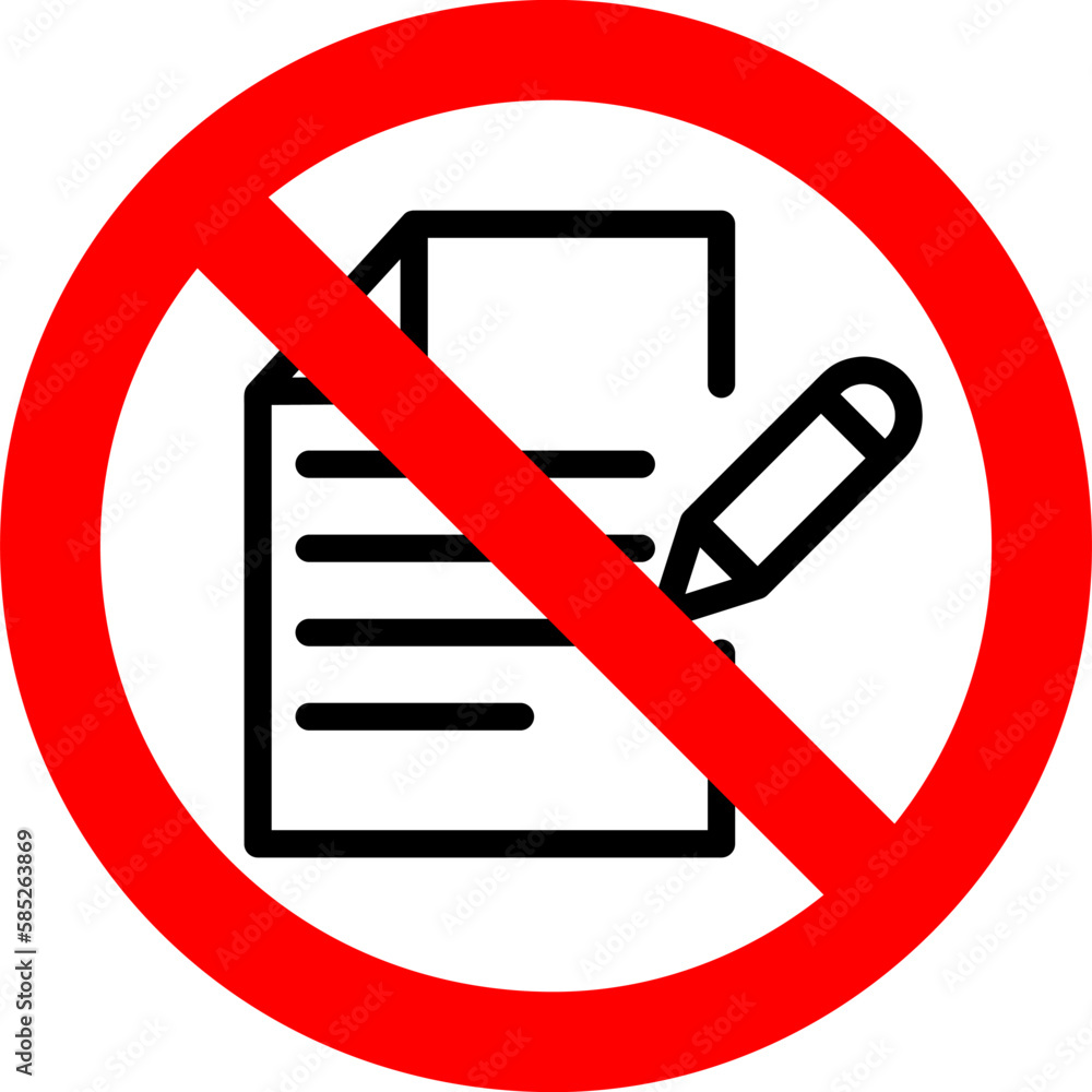 Aufkleber forbidden sign with contact list icon isolated on white background. using contact list is prohibited