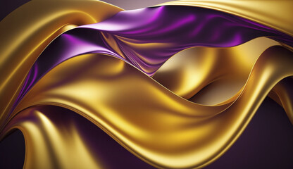 wavy color abstract 3D silk background wallpaper