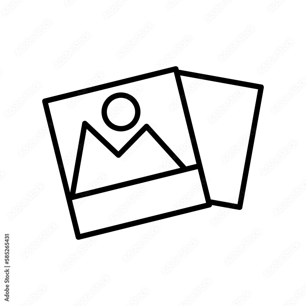 Poster picture optimization vector icon, image gallery symbol. vector illustration for web site or mobile a