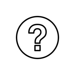 Question vector icon flat illustration on white background..eps