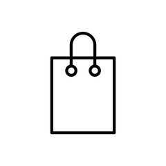 Shopping bag vector icon, basket symbol. flat vector illustration for web site or mobile app.eps