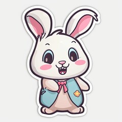 Obraz na płótnie Canvas Easter Bunny - sticker, cut out