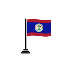 Belize flags icon set, Belize independence day icon set vector sign symbol