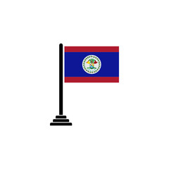 Belize flags icon set, Belize independence day icon set vector sign symbol