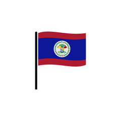 Belize flags icon set, Belize independence day icon set vector sign symbol