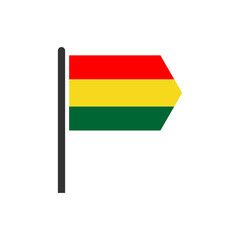 Bolivia flags icon set, Bolivia independence day icon set vector sign symbol