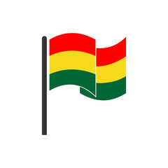 Bolivia flags icon set, Bolivia independence day icon set vector sign symbol