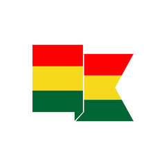 Bolivia flags icon set, Bolivia independence day icon set vector sign symbol