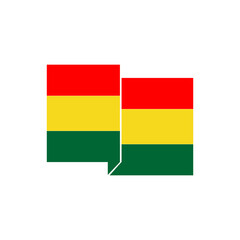 Bolivia flags icon set, Bolivia independence day icon set vector sign symbol