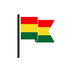 Bolivia flags icon set, Bolivia independence day icon set vector sign symbol