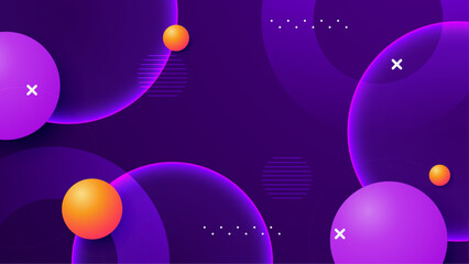 Colorful geometric background. Abstract shapes composition. Vector illustrator.
