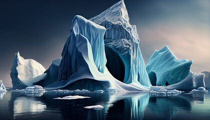 Obraz premium Antarctica continent ice