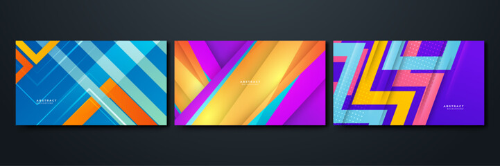 vector colorful geometric design background design