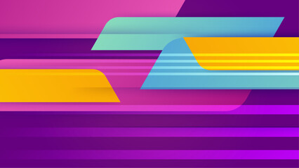 Fototapeta premium vector flat colorful geometric background