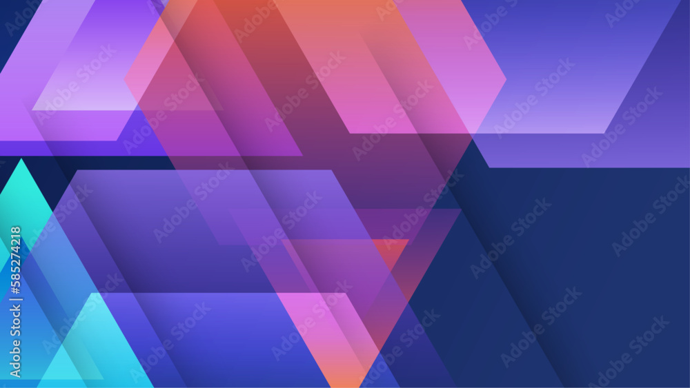 Poster vector gradient colorful background