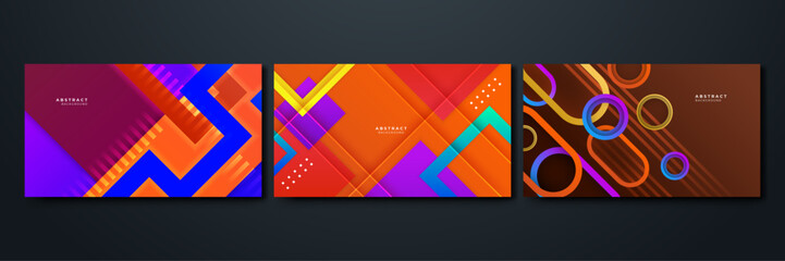 vector abstract colorful shapes background