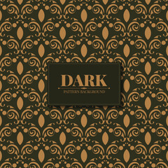 dark ethnic seamless pattern template